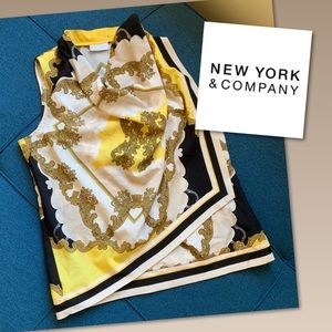 Scarf-inspired sleeveless top